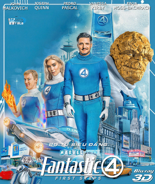 Z328.The Fantastic Four First Steps 2025 3D50G BỘ TỨ SIÊU ĐẲNG - BƯỚC ĐI ĐẦU TIÊN 3D50G  (TRUE- HD 7.1 DOLBY ATMOS)